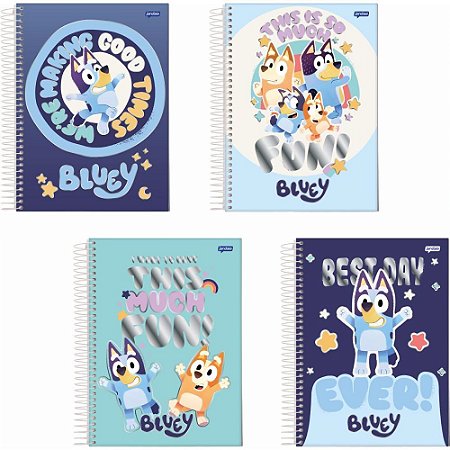 Caderno 01X1 Capa Dura Bluey 80FLS. PCT.C/04