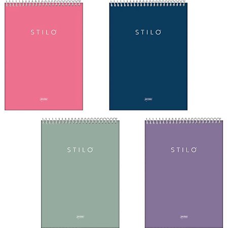 Caderno 01X1 Capa Dura Stilo TREND Topo Canhoto 80FLS PCT.C/04
