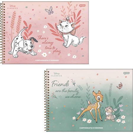 Caderno Desenho UNIV Capa Dura Disney Classicos 80FLS. PCT.C/04