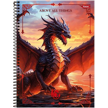 Caderno 10X1 Capa Dura Drakos 160FLS PCT.C/04