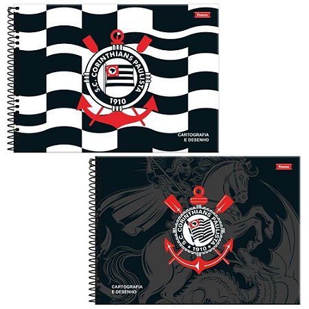 Caderno Desenho UNIV Capa Dura Corinthians 80FLS PCT.C/05