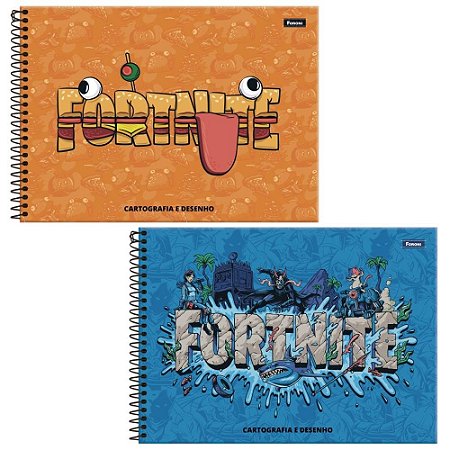Caderno Desenho UNIV Capa Dura Fortnite 80FLS PCT.C/05
