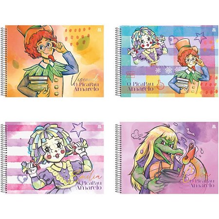 Caderno Desenho UNIV Capa Dura o Pica Pau Amarelo 60F PCT.C/05