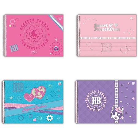 Caderno Desenho UNIV Capa Dura Rebecca Bonbon 60F PCT.C/05