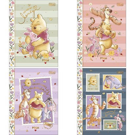 Caderno 01X1 Cp.dura Colegial Pooh 80FLS Decorado COST 176X2 PCT.C/04