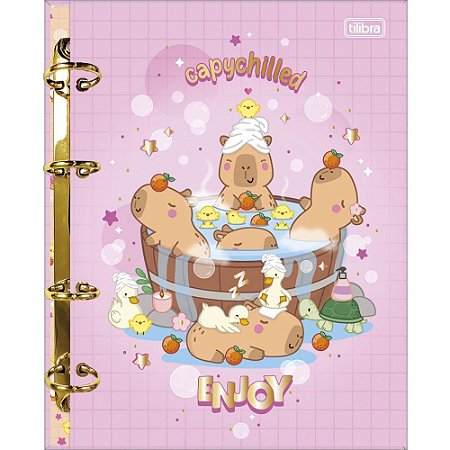 Caderno Argolado Capyclub 80FLS 177X240MM