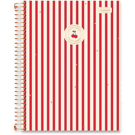 Caderno 01X1 Capa Dura CHERRY Lovers 80FLS PCT.C/04