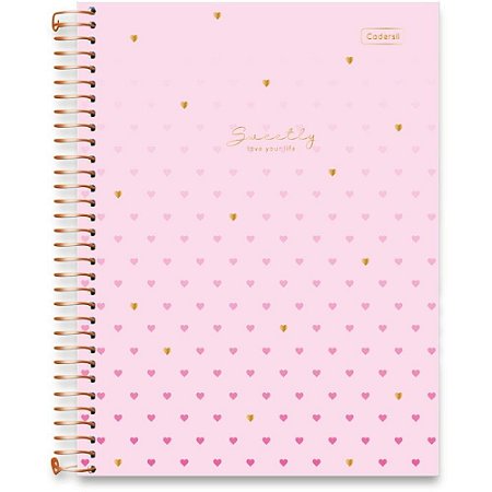 Caderno 01X1 Capa Dura Sweetly 2EM1 C/PLANNER 88FLS PCT.C/04