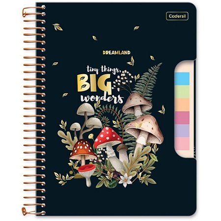 Caderno 01X1 Cp.dura Colegial Dreamland C/BLOCOS ADES.80FL(S