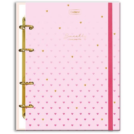Caderno Argolado Sweetly C/ELAS+6DIV+FICHA (S)