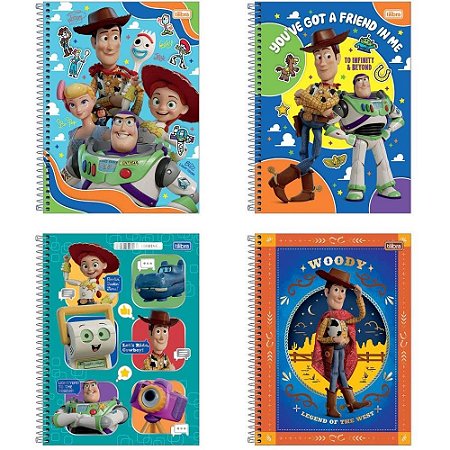 Caderno 01X1 Capa Dura TOY STORY 80FLS. PCT.C/04