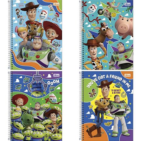 Caderno 01X1 Capa Dura TOY STORY 80FLS. PCT.C/04