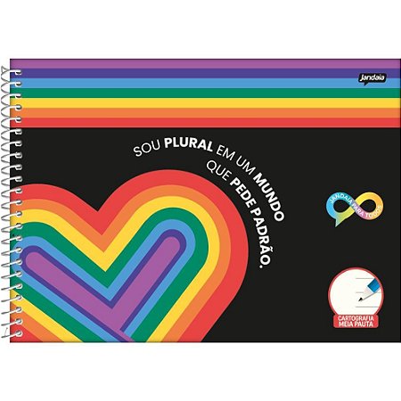 Caderno 01X1 Capa Dura Neuro CD ESP 1/2 Pauta 60FLS PCT.C/05
