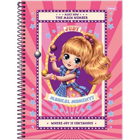 Caderno 01X1 Capa Dura JUDY 80FLS PCT.C/05