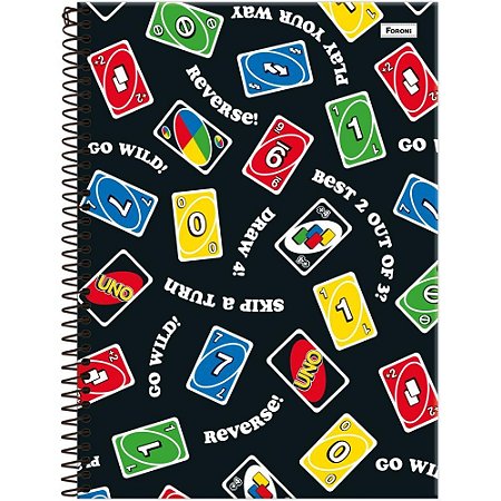 Caderno 01X1 Capa Dura UNO 80FLS PCT.C/04
