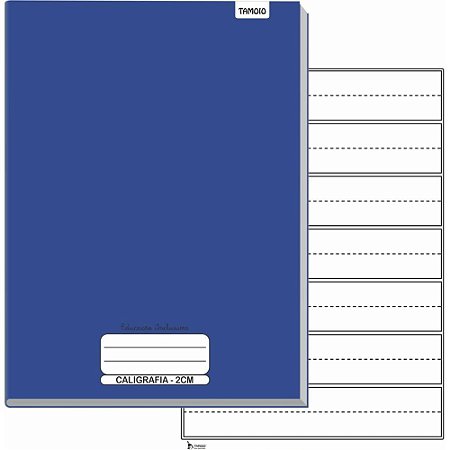 Caderno Caligrafia Capa Dura Neuro Pauta Ampliada 40F UNIV. PCT.C/05