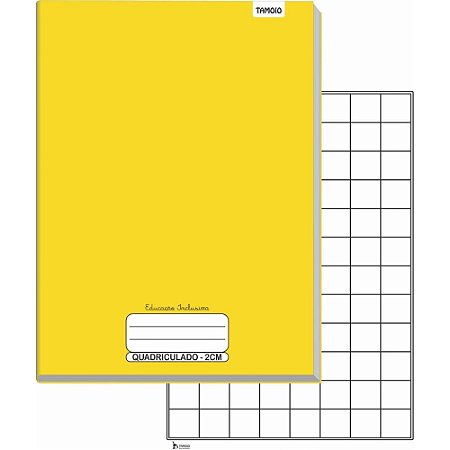 Caderno Quadriculado Univers. 2X2CM Ampliado ED. Inclusiva PCT.C/05