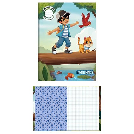 Caderno Quadriculado Univers. Aventurinos Aritmetica Costura PCT.C/10