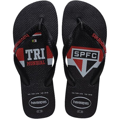 Chinelo Havaianas Masculino TOP Sao Paulo 39/0 Preto PAR