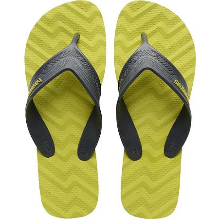 Chinelo Havaianas Masculino TRACK Waves 39/0 WILD Lime PAR