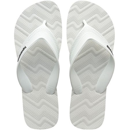 Chinelo Havaianas Masculino TRACK Waves 37/8 Branco PAR
