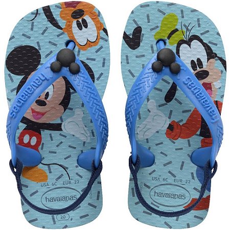 Chinelo Havaianas Infantil BABY Disney Classics 21 Azul PAR