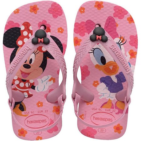 Chinelo Havaianas Infantil BABY Disney Classics 21 Rosa PAR (7909989835050)