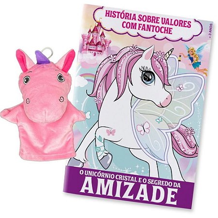 Livro Brinquedo Ilustrado Fantoche Floresta Encantada