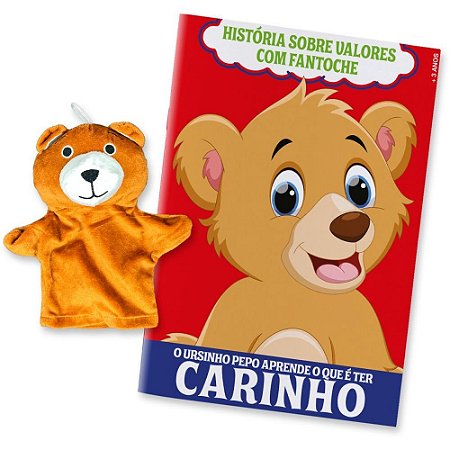 Livro Brinquedo Ilustrado Fantoche URSO