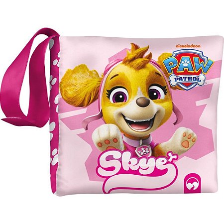 Livro Brinquedo Ilustrado Patrulha Canina SKYE de Pano