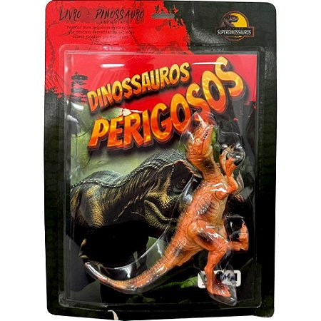 Livro Brinquedo Ilustrado Dinossauros Perigosos