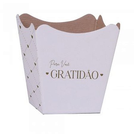 Cachepot Paper Decorado Pote 15 Essencia BC 16X17X11CM PCT.C/10