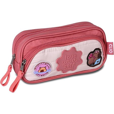 Estojo Duplo Clio Capivara Vibes 21,5CM (S)