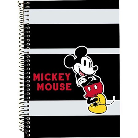 Caderno 10X1 Capa Dura Mickey e Minnie 160FLS PCT.C/03