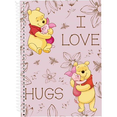 Caderno 01X1 Capa Dura Pooh e Marie 80FLS Classicos PCT.C/04