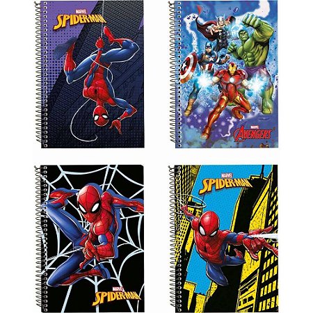 Caderno 01X1 Capa Dura Marvel 80FLS PCT.C/04
