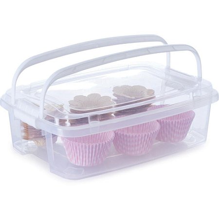 Caixa Plastica Multiuso GRAN BOX Baixa ALÇA/TRAVA 5L