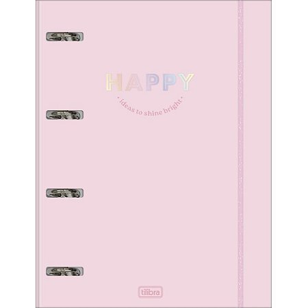Fichario Cartonado HAPPY 48FLS C/ELASTICO