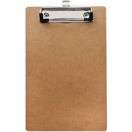 Prancheta Duratex 1/4 C/PREND.METAL 23X17CM. CX.C/24