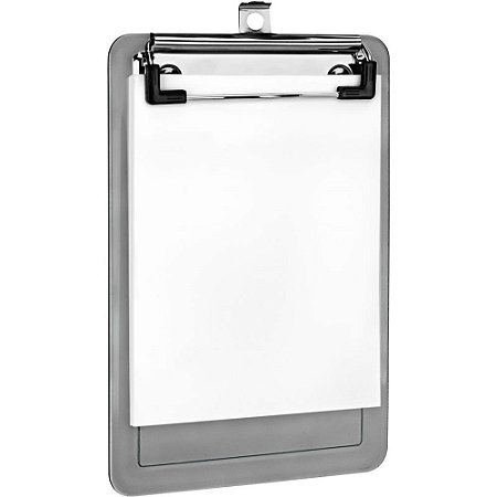 Prancheta Plastica A6 Fume SLIP C/50 Folhas