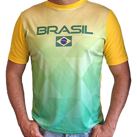 Camiseta da Copa do Mundo Camiseta Brasil Amarelo GG