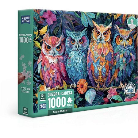 QUEBRA-CABECA Cartonado Corujas Misticas 1000PCS