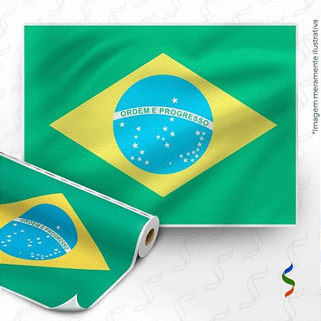 TNT Estampado 1,40M 40G Bandeira do Brasil 30 Paineis RL-25MTS