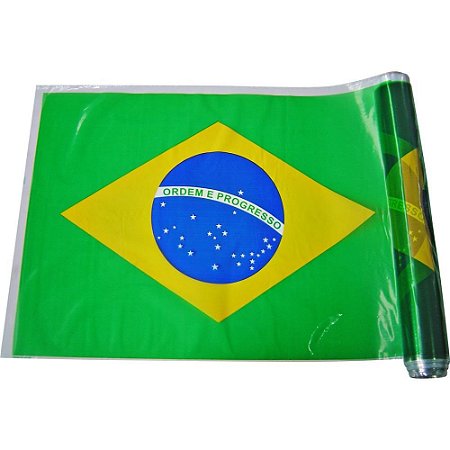 Copa do Mundo Bandeira do Brasil 38CMX25M Rolo