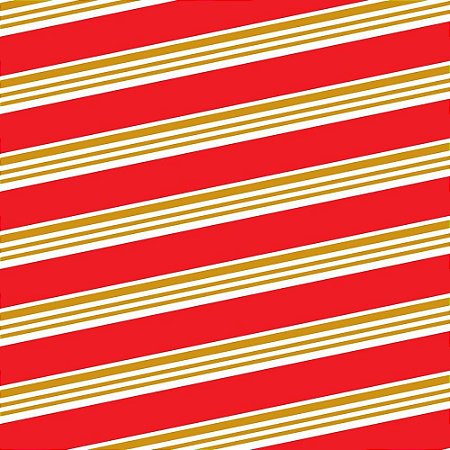 Papel Presente Bobina Couche 60CM. MOD.321 Vermelho C/LISTR BO-100MTS