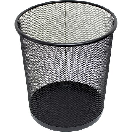 Lixeira para Escritorio Aramado 12L Preto