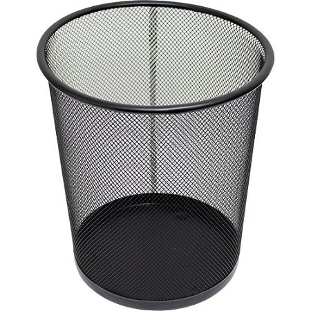 Lixeira para Escritorio Aramado 8,5L Preto