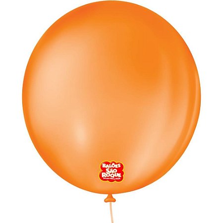 Balao 9 Liso Redondo Laranja Mandarim PCT.C/50