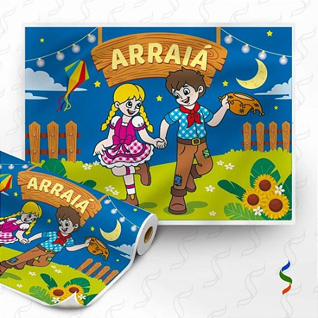 Festa Junina TNT 1,40M Painel Noite de ARRA RL-25MTS