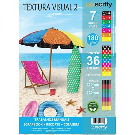 Bloco para Educacao Artistica Textuta 2 Decorado A4 180G 36F Pacote